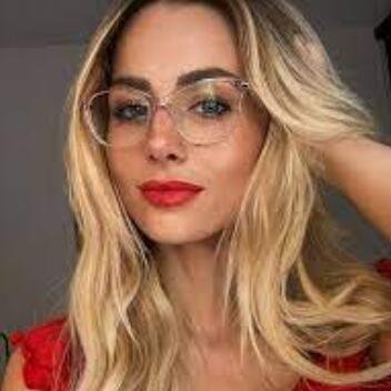 Model portrait with glasses