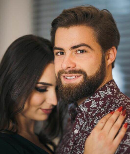 Couple lifestyle portrait used in privacy section